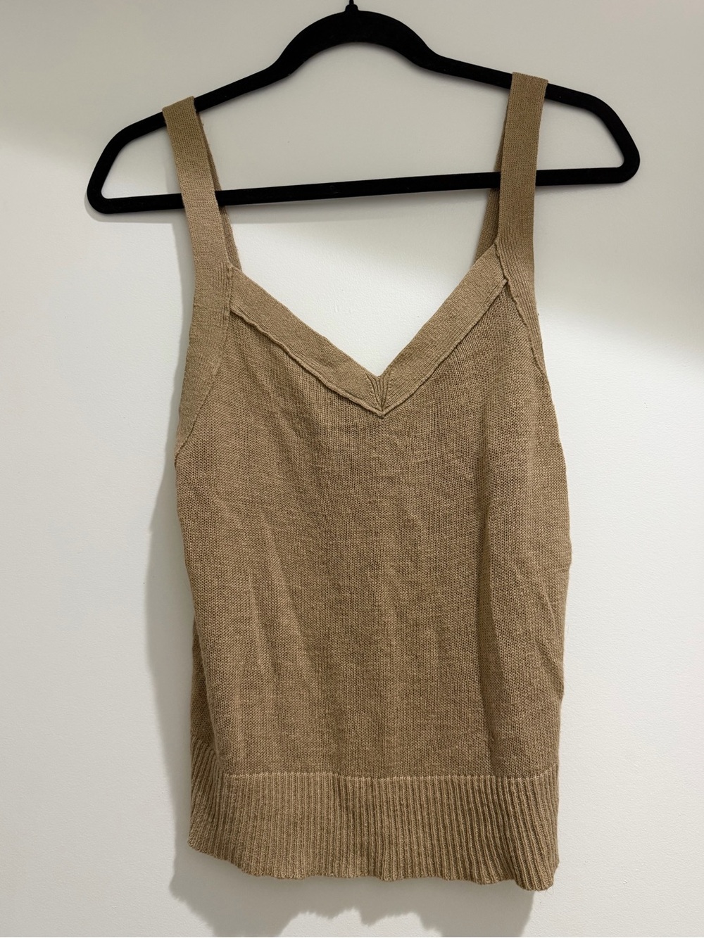 Banana Republic Tan V-Neck Knit Camisole